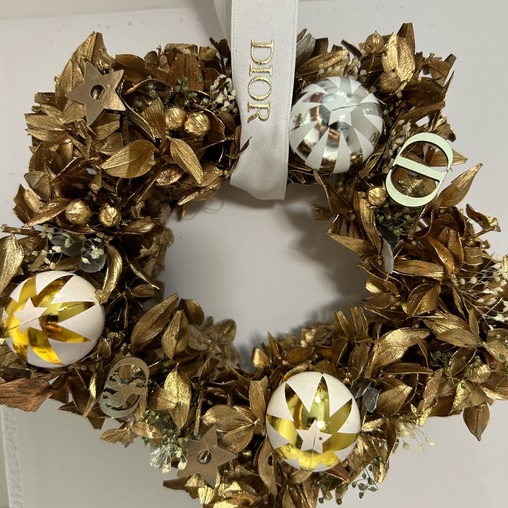 Dior Christmas  wreath